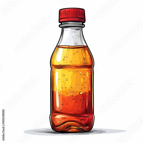 Vibrant Iced Tea Beverage Packaging - Thirst-Quenching Sweetened Drinks & Summertime Refreshment