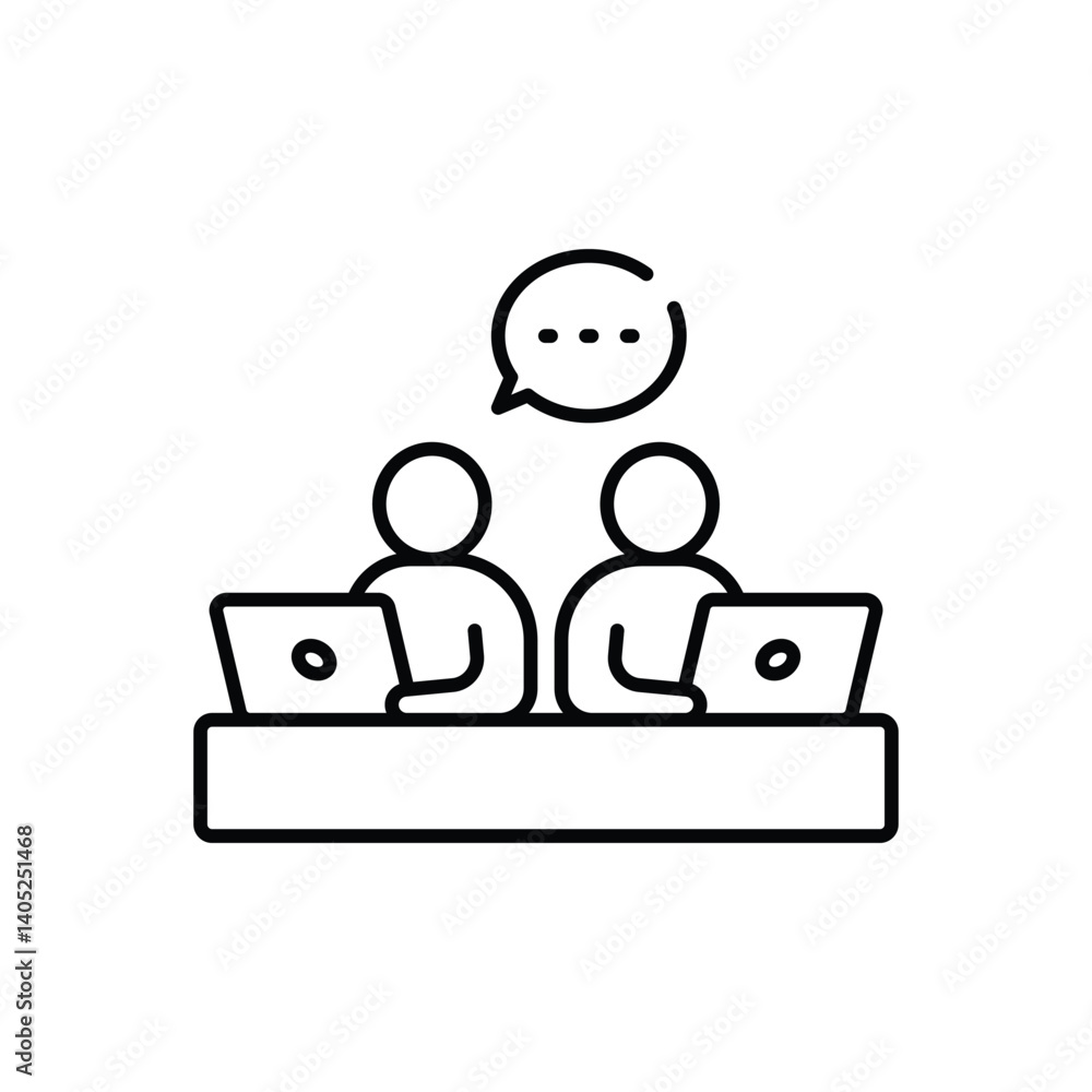 Remote Team Vector icon Remote Team Vector icon