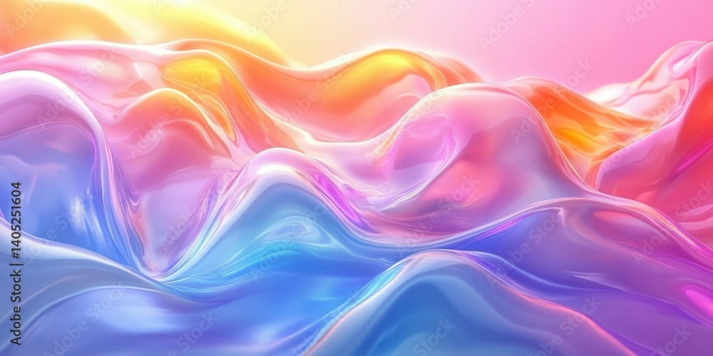 Vibrant abstract waves in soft pastel colors create an ethereal landscape that captures the beauty of flowing patterns Vibrant abstract waves in soft pastel colors create an ethereal landscape that captures the beauty of flowing patterns