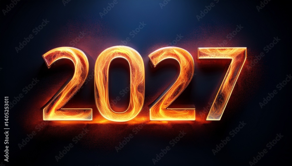 3D Flaming Number 2027 Text Effect on Dark Background – Bold and Striking Visual for Futuristic Design; Fiery 3D Text Effect: Glowing Number 2027 on a Dark Background for Bold, Dramatic 3D Flaming Number 2027 Text Effect on Dark Background – Bold and Striking Visual for Futuristic Design; Fiery 3D Text Effect: Glowing Number 2027 on a Dark Background for Bold, Dramatic