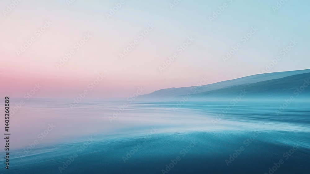 Fototapeta premium Misty Beach Sunrise