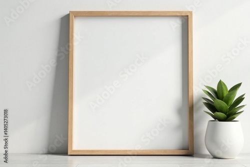 Rustic white wood frame mockup, clean background, wooden texture, texture, wall decor