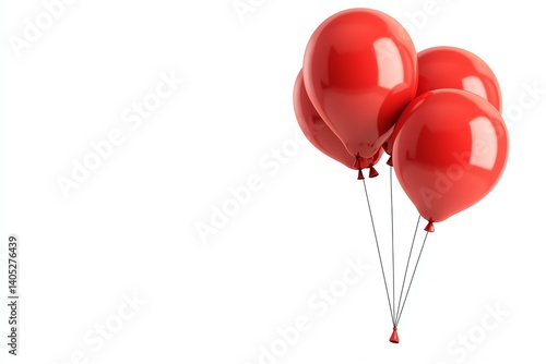 red balloons filled with dollar symbolism, flying upward as metaphor of inflation, infographic vector, isolated on white background