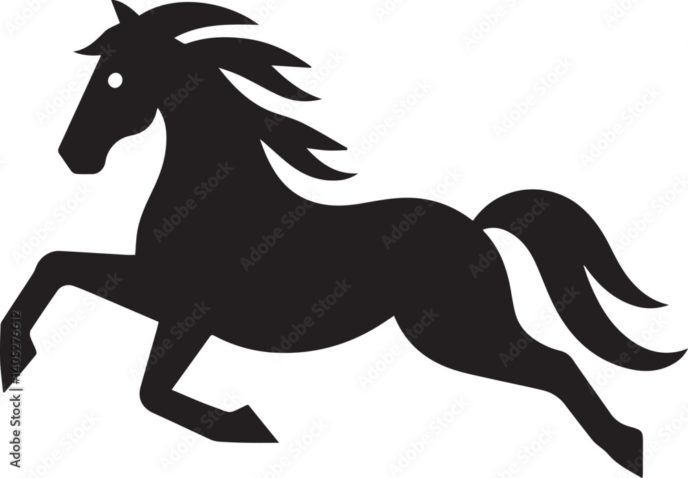 Obraz premium horse black and white