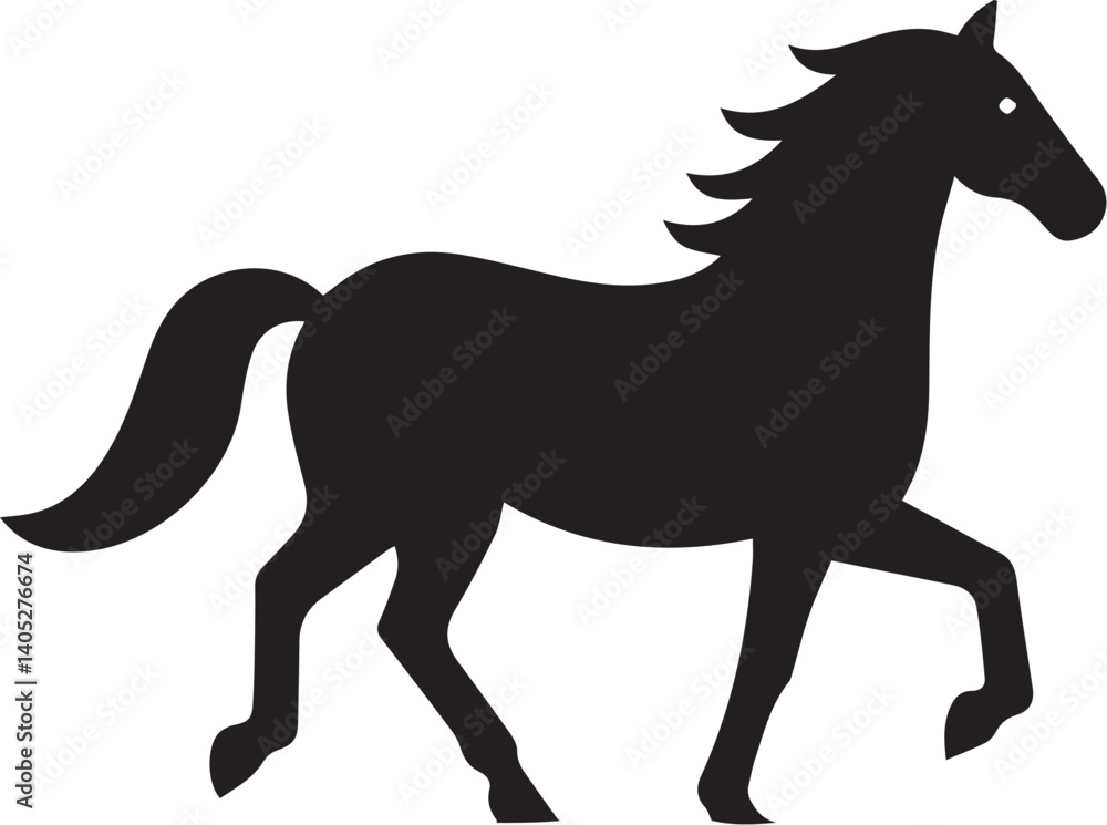 Obraz premium horse black and white