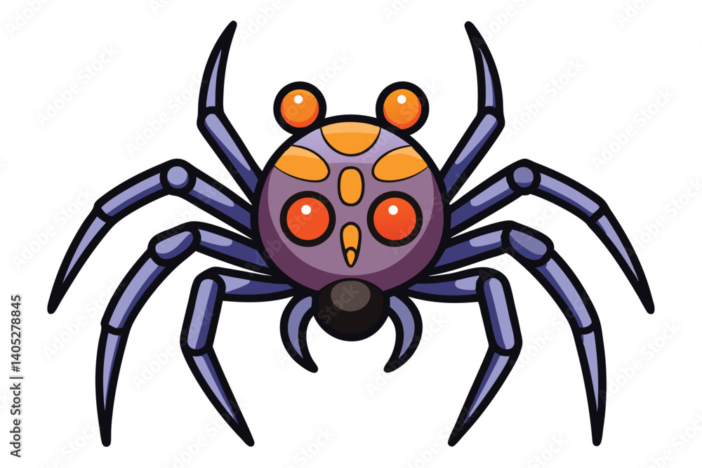 Halloween spider doodle on white background. Halloween spider doodle on white background.