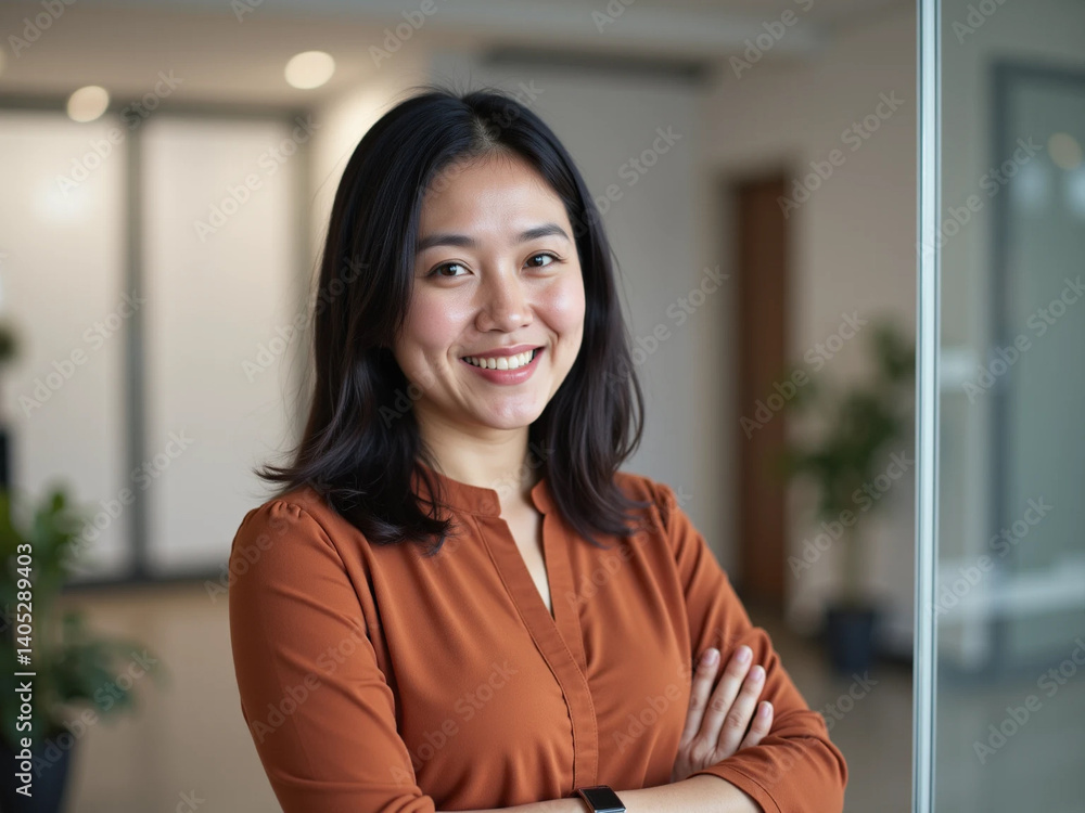 Portrait of Confident Asian Business Woman in Formal Attire Portrait of Confident Asian Business Woman in Formal Attire