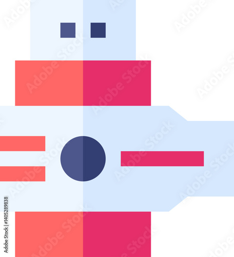 pen drive Illustration on a white background     