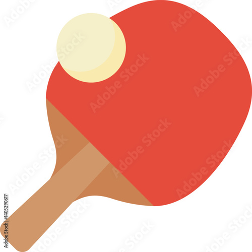 ping pong Illustration on a white background     