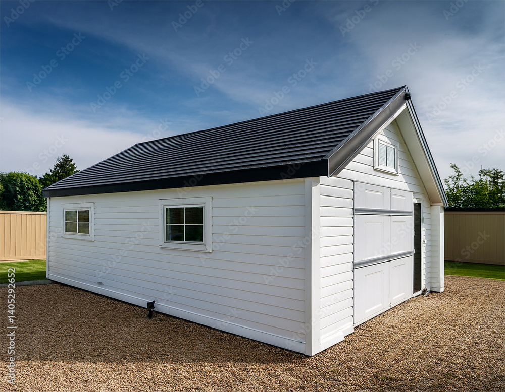 modern white shed with black trim a minimalist architectural design of a contemporary white shed featuring black trim accents and a metal roof modern white shed with black trim a minimalist architectural design of a contemporary white shed featuring black trim accents and a metal roof