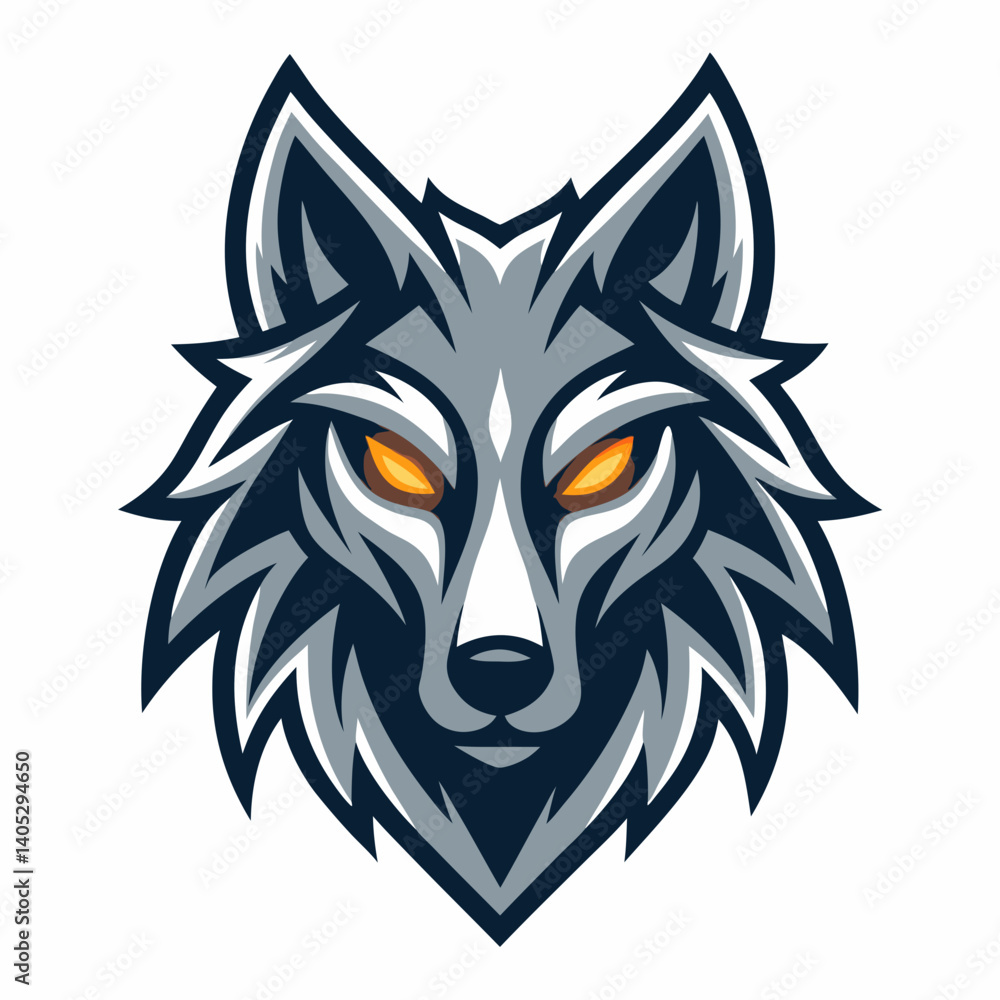 Design a bold vector graphic of a cyber wolf, ideal for esports branding. Include a striking, dark color palette. Design a bold vector graphic of a cyber wolf, ideal for esports branding. Include a striking, dark color palette.