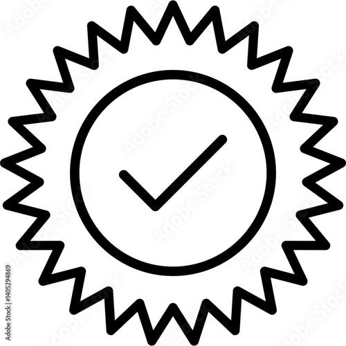 Verified Award Badge Icon