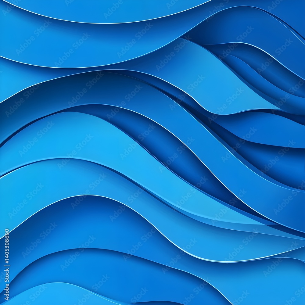 Fototapeta premium abstract blue background. Abstract blue wave background with shadow effect. Versatile design for various creative projects.