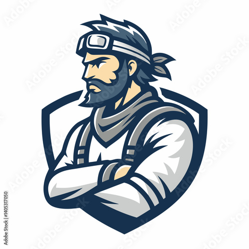 Create a vector image featuring a bold stroke illustration of a post-apocalyptic sun, emphasizing strong lines and a gritty, distressed aesthetic.