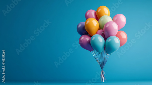 Colorful balloon bouquet, so joyful and festive