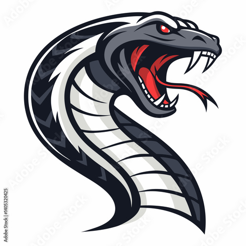 Wallpaper Mural Design a vector mascot a bold, striking venom snake with thick outlines. Torontodigital.ca