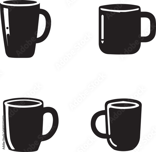 Coffee Mug Silhouette Collection