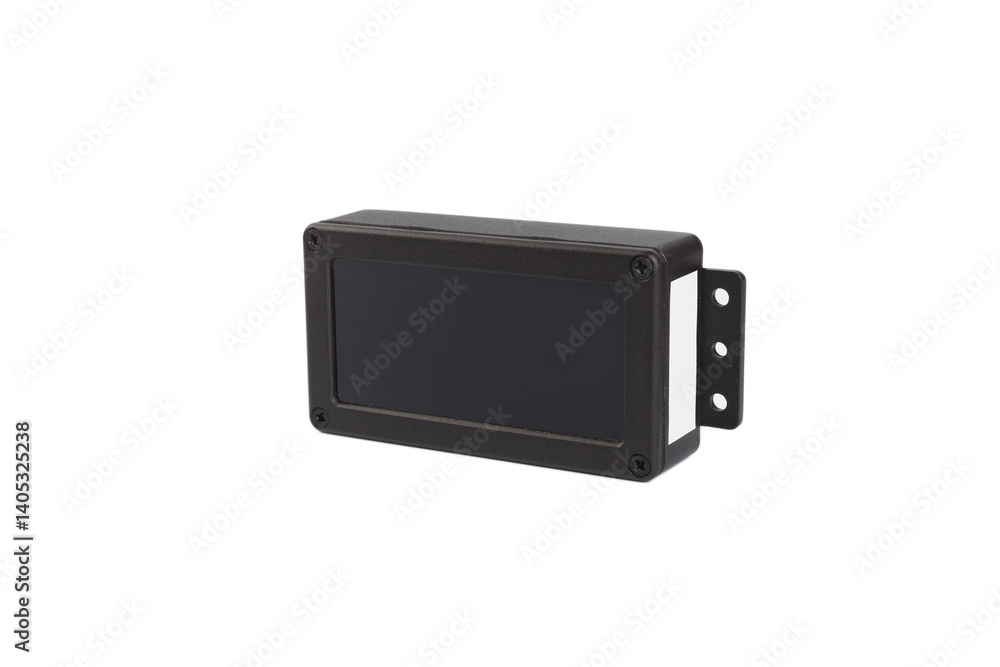 Modern electronic device on white background