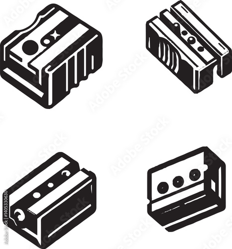 Pencil Sharpener Silhouette Collection