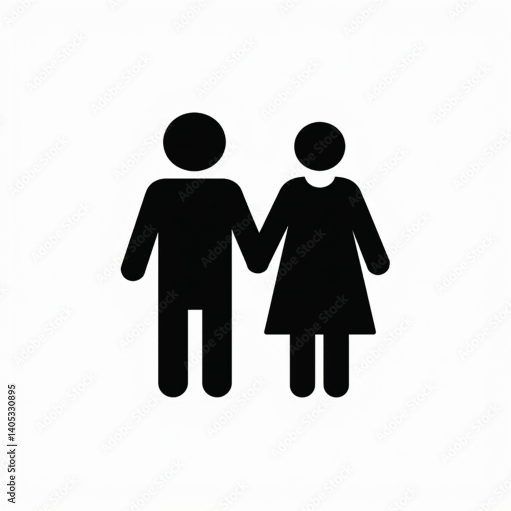 The badge of a Man and a Woman The badge of a Man and a Woman