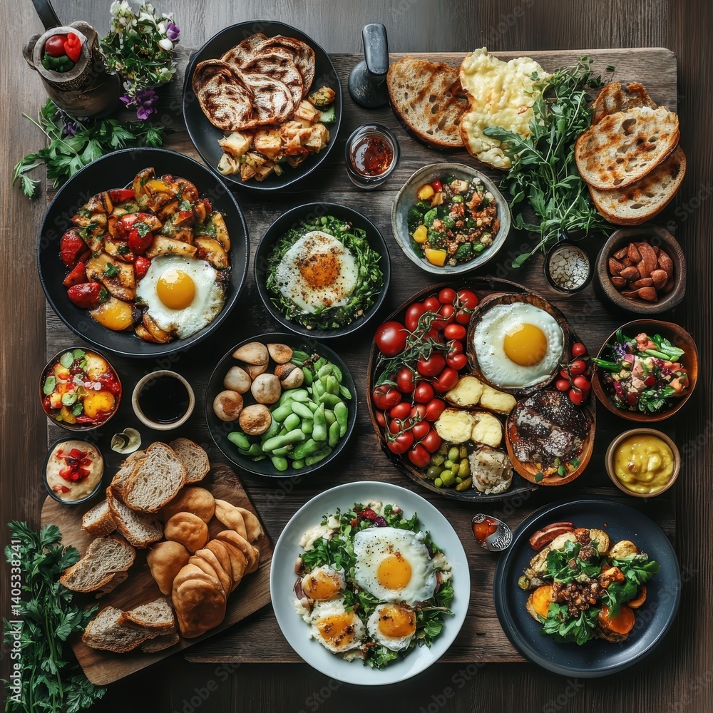 Scrumptious breakfast spread (1)