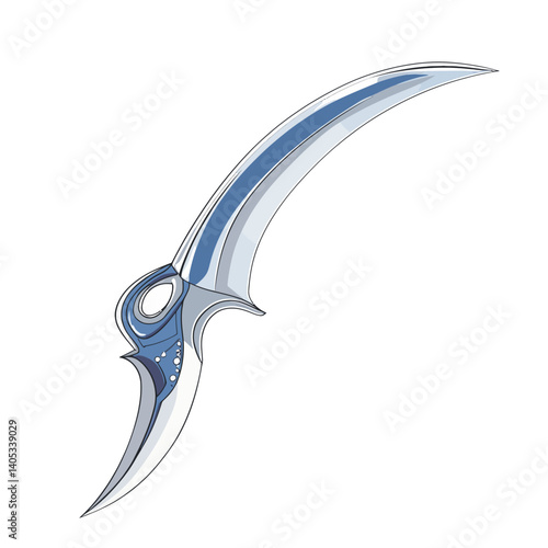 vector illustration of a modern sword 