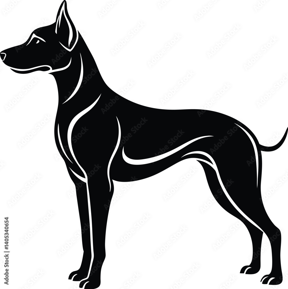 Obraz premium Dog silhouette vector designs 12