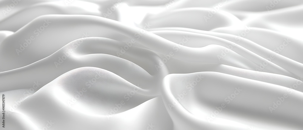 Obraz premium White silk fabric texture background.