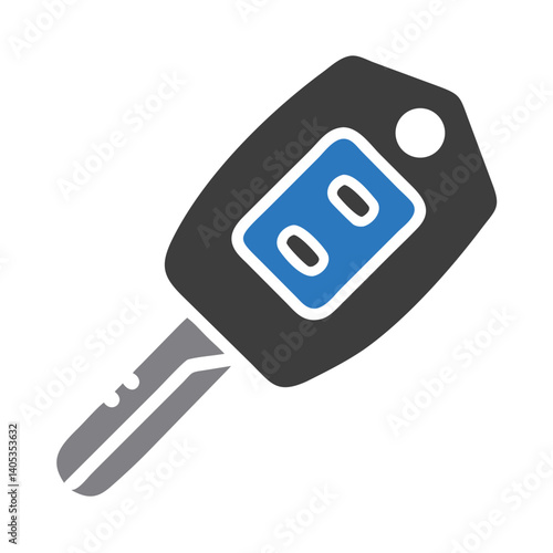 Car Key Icon Representing Vehicle Access or Security