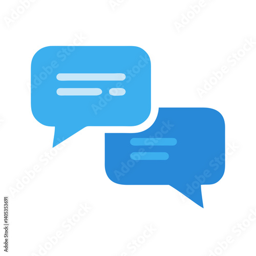 Chat Bubbles Icon Representing Conversation and Communication