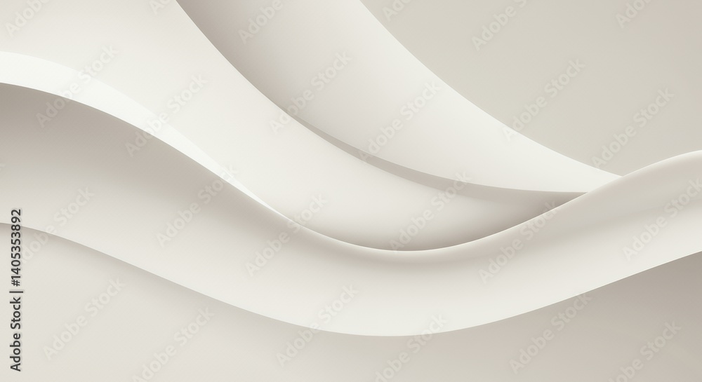 Smooth, flowing white abstract curves create a minimalist design. Smooth, flowing white abstract curves create a minimalist design.