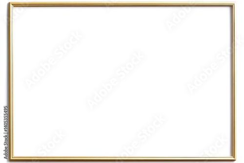 Empty gold picture frame