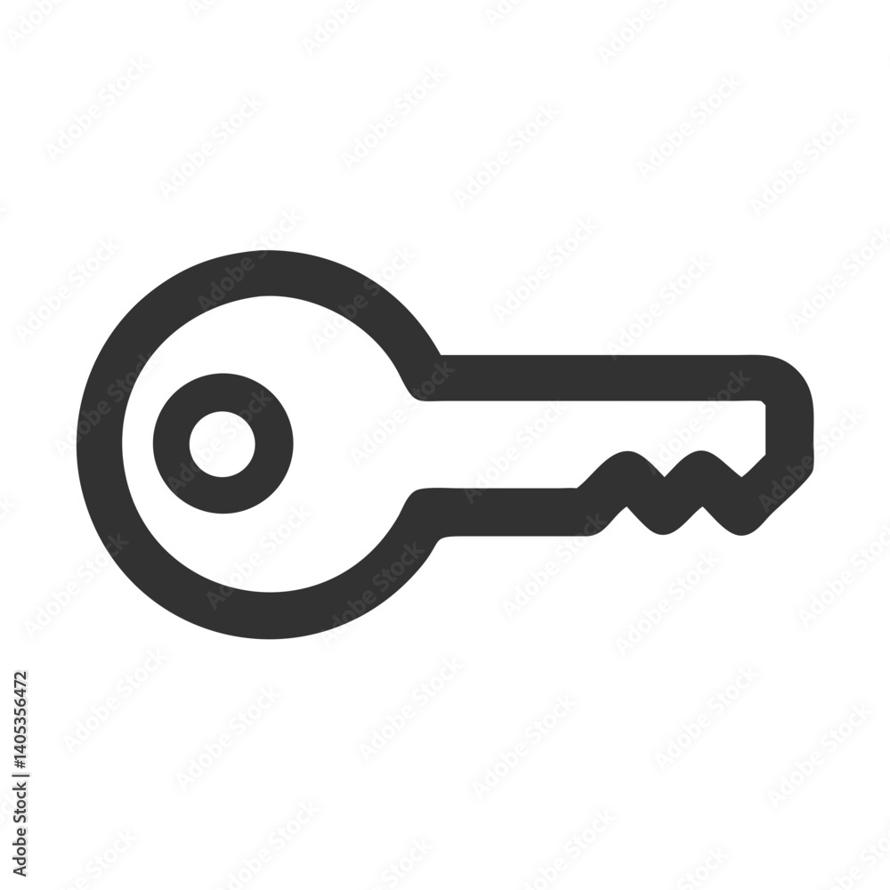 Key Icon – Security and Access Control Symbol Key Icon – Security and Access Control Symbol