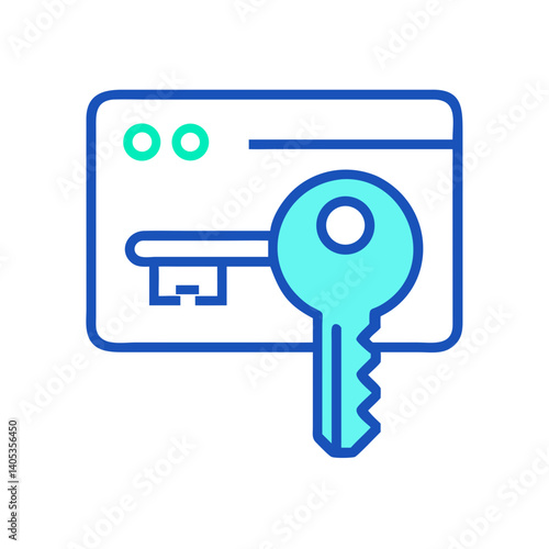 Key Icon – Security and Access Control Symbol