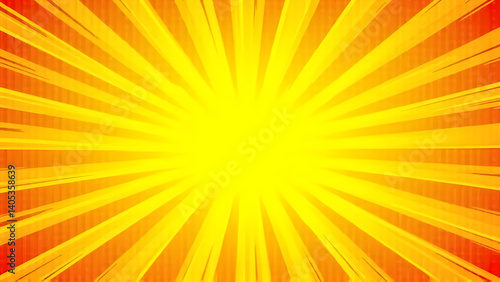 Wallpaper Mural Radiant Burst: Vibrant abstract illustration of a dynamic explosion, exuding energy and intense brightness. Torontodigital.ca