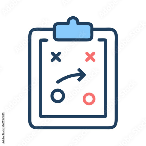Free Download Strategy Clipboard Icon – Campaign Planning and Tactics Symbol - GFXLoad