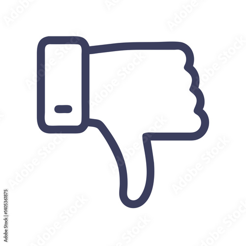 Thumbs Down Icon – Negative Feedback and Disapproval Symbol
