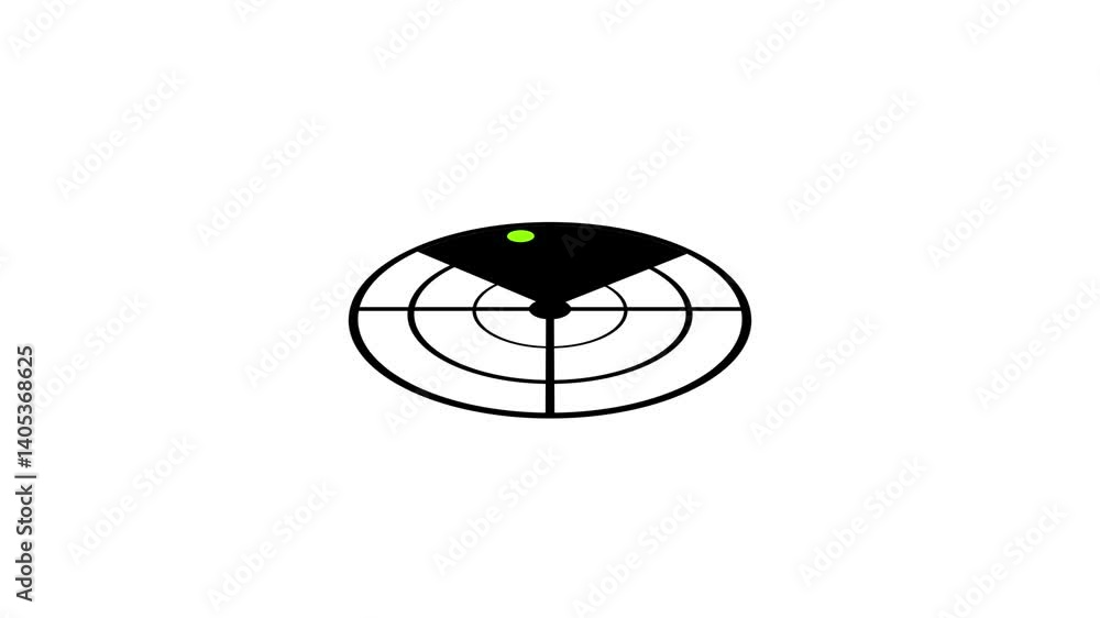 abstract Radar Detection Screen Display Alpha Channel Loop 3d animation. abstract Radar Detection Screen Display Alpha Channel Loop 3d animation.
