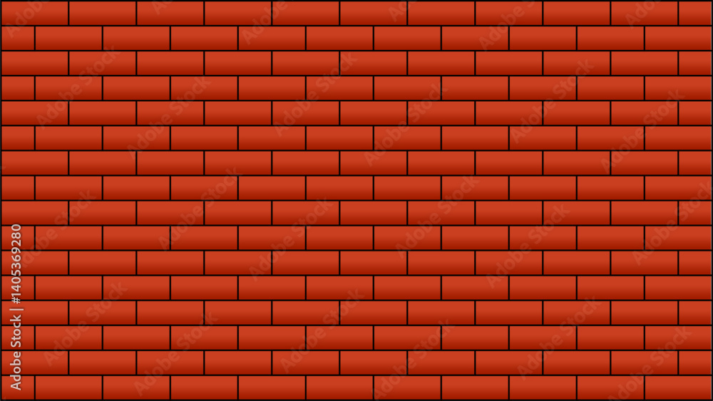 Obraz premium Red Background Brick Landscape Vector
