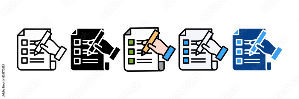 Listing Icon Set Multiple Style Collection Listing Icon Set Multiple Style Collection