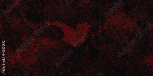 Blackened Red Grunge Wall Surface with a Bold and Chaotic Artistic Texture for Underground Art Concepts

