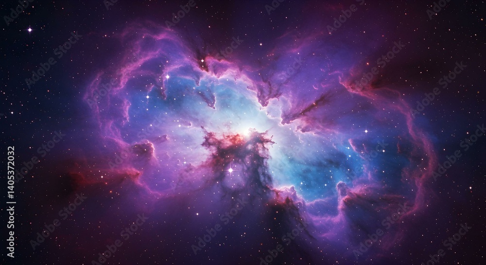 A stunning view of a colorful nebula, showcasing cosmic dust, and brilliant stars. A stunning view of a colorful nebula, showcasing cosmic dust, and brilliant stars.