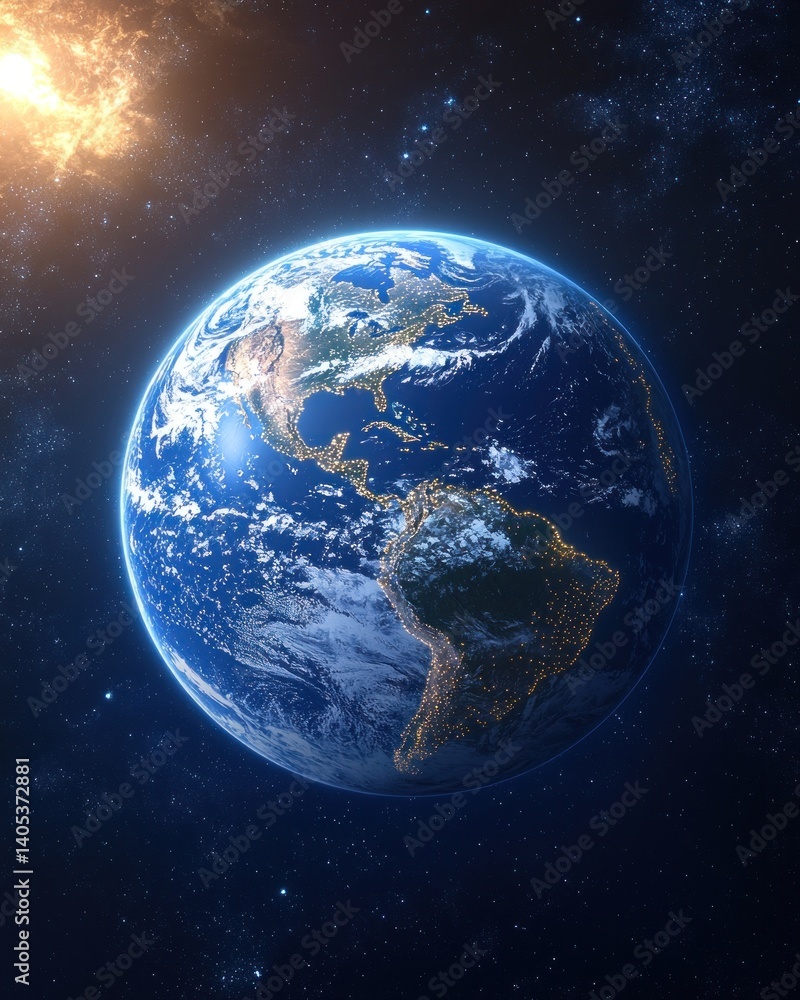 Obraz premium Earth in Space