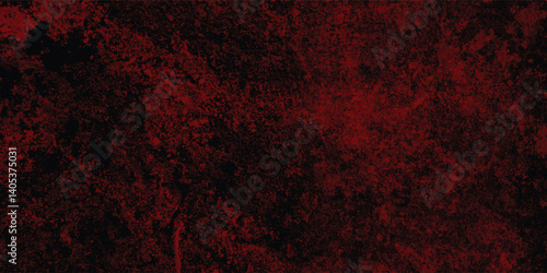 Worn-Out Texture in Black and Red Tones with a Dirty Grunge Feel for Abstract Background Artwork


