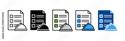 Menu  Icon Set Multiple Style Collection