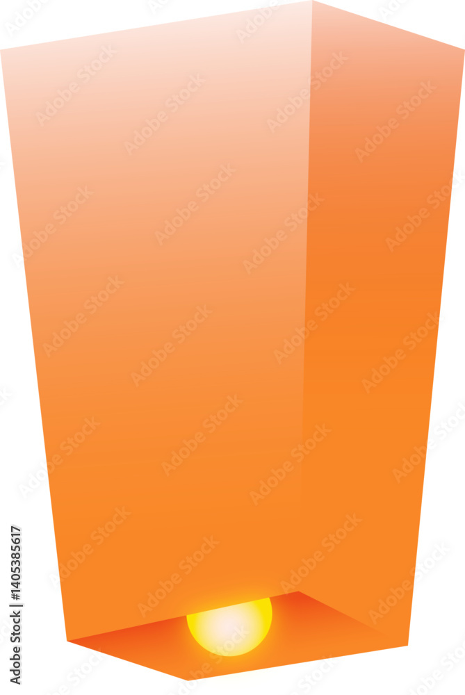 Naklejka premium Vesak Lantern Illustration