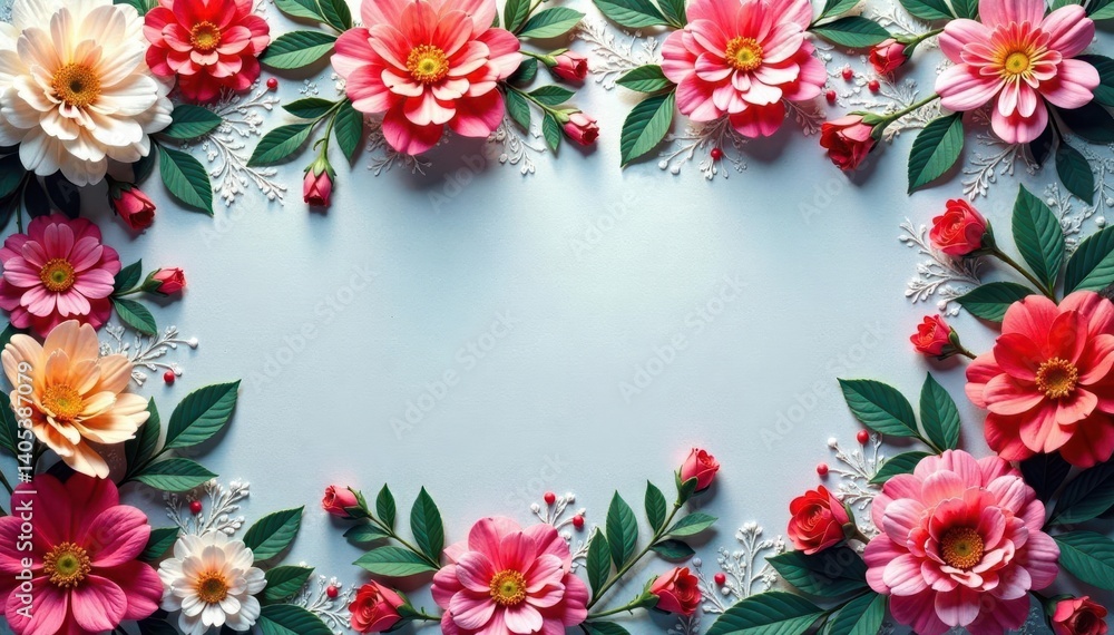 Fototapeta premium Intricate floral lacework creating a delicate, repeating design , repeat, design