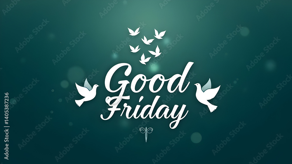 Serene Good Friday Graphic: Elegant Serene Good Friday Graphic: Elegant