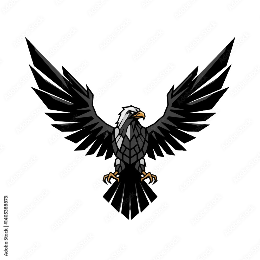 Obraz premium Eagle with Open Wings