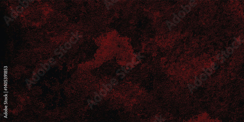 Blood-Like Red Grunge Texture Against a Black Canvas for Use in Halloween or Thriller Design Projects

